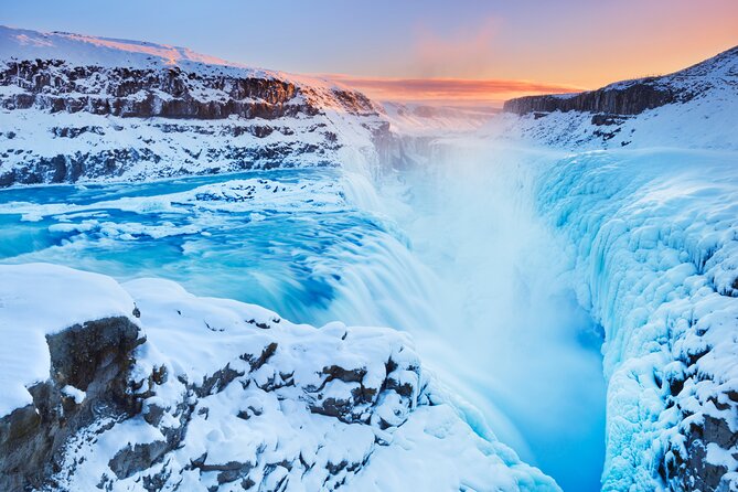 Perlan Ice Cave Admission & Golden Circle Tour in Reykjavik - Gullfoss waterfall: powerful drops and glacier melt context