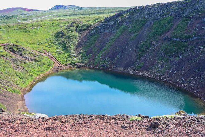 Perlan Ice Cave Admission & Golden Circle Tour in Reykjavik - Kerid Crater: a quick turquoise-lake detour