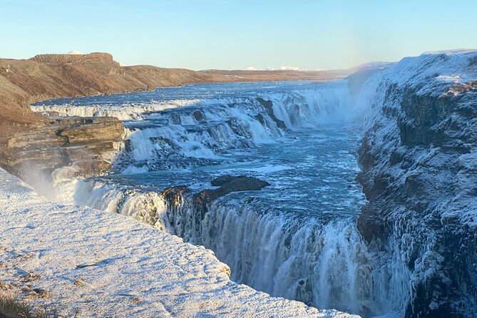 Private Golden circle and glacier super jeep tour from Reykjavik - Gullfoss: a quick visit that still hits hard