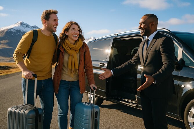 Private Keflavik Airport Transfer to/from Reykjavik - How the meet-and-greet works at Keflavik Airport