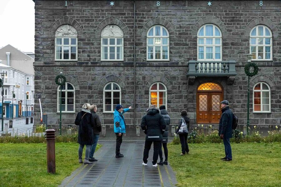 Private Reykjavik City & Icelandic Architecture Walking Tour - Alþingi: a photo stop that sets the timeline tone