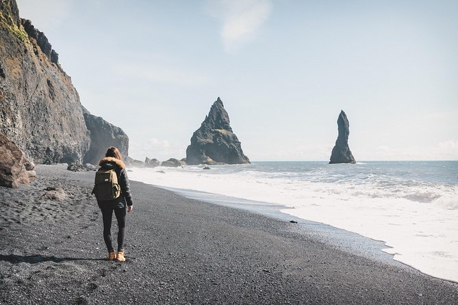 Private South Coast Fire and Ice: Glacier viewpoint & Lava Show - Reynisfjara Black Sand Beach: Worth It, Even When the Wind Is Loud
