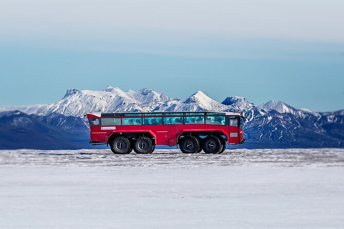 Red Glacier Monster Truck on Langjokull Glacier from Gulfoss - On Langjökull: crampons, crevasses, and fun that fits your energy