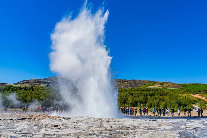 Reykjavik: Golden Circle Super Jeep and Snowmobile Tour - Gullfoss Golden Falls: the iconic waterfall, plus stairs for better views