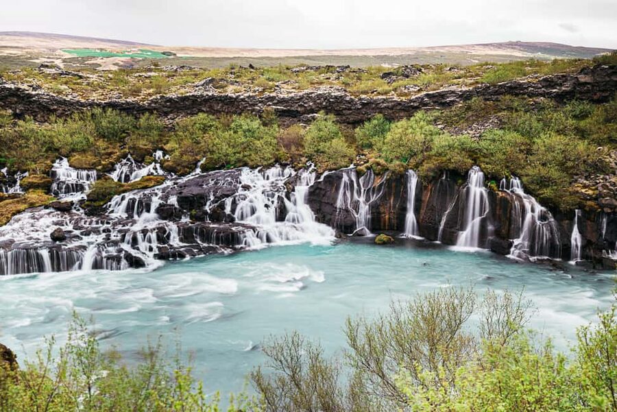 Reykjavik: Silver Circle + Ice Tunnel, Baths, or Lava Cave - Hraunfossar and Barnafoss, Same Lava Field, Different Drama