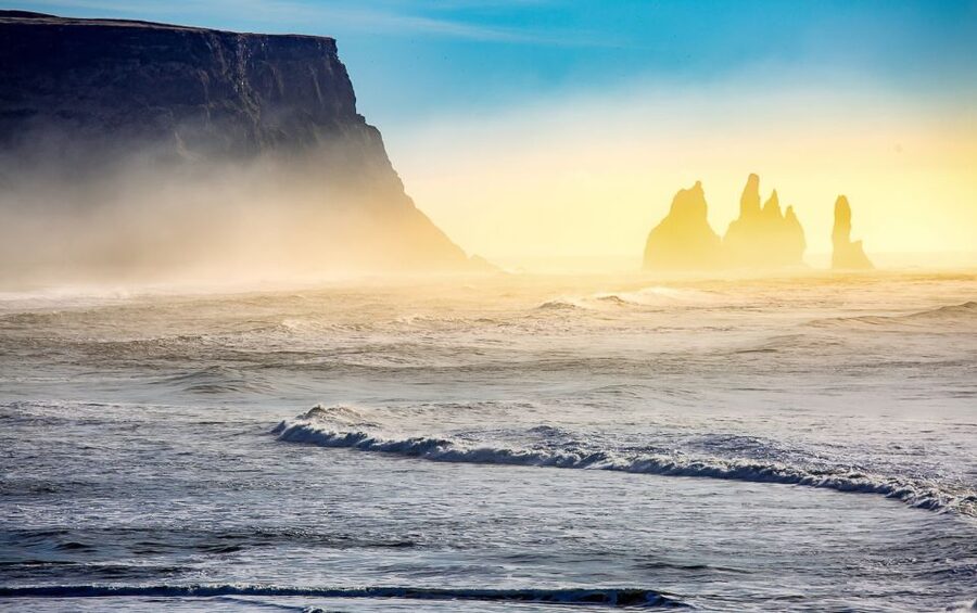 Reykjavík: South Coast Waterfalls, Black Sand & Glacier Tour - Reynisfjara black sand and basalt sea stacks: the coast’s dramatic edge