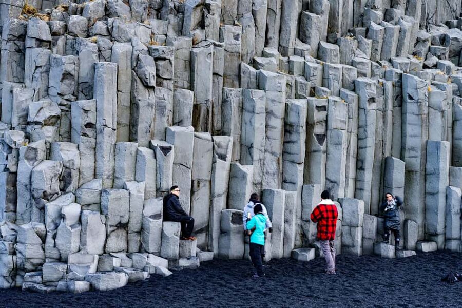 Reykjavík: South Coast Wonders & Northern Lights Tour - Reynisfjara Black Sand Beach: basalt columns and the Reynisdrangar sea stacks