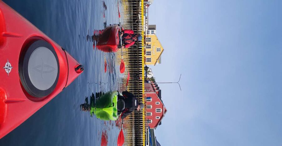 Siglufjörður / Siglufjordur: Guided kayak tour. - The 2.5-hour flow: instruction first, then the fjord stops