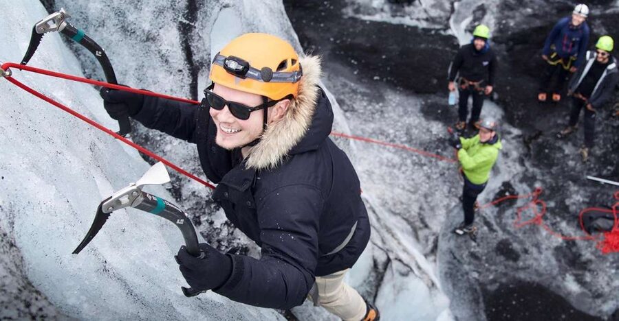 Sólheimajökull Ice Climb and Glacier Hike - Meeting point at Tröll Expeditions Solheimajokull, then straight onto the ice