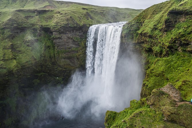 South Coast, Reynisfjara Beach & Waterfalls Small-Group Day Trip from Reykjavik - Skógafoss: scale you feel in your chest