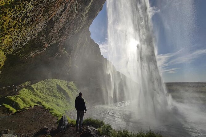 South Coast Waterfall, Black Beach, Glacier Adventure Small Group - Seljalandsfoss: up close, with the best chance to walk behind