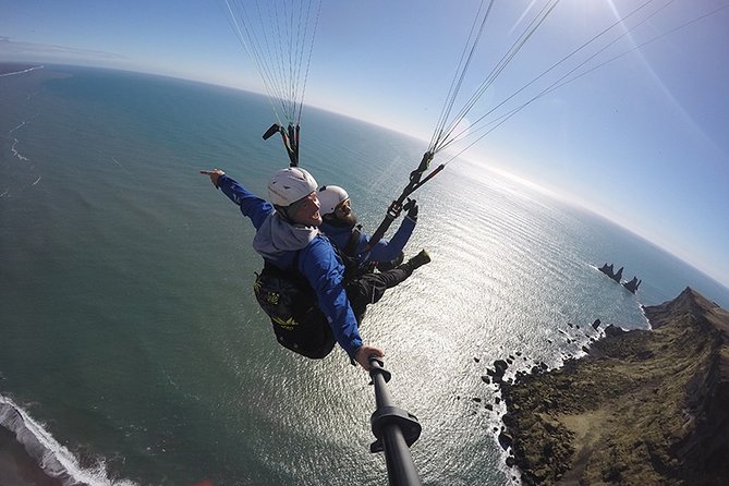 Tandem Paragliding Flights from Vik - The flight plan: how the route changes with wind and conditions