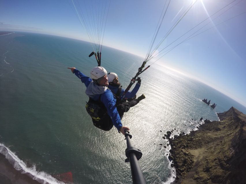Vík: Paragliding Tandem Flight - First Stop: Meeting True Adventure Iceland in Vík