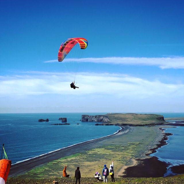Vík: Paragliding Tandem Flight - The Jeep Ride Part: Scenic Stops and a Quick Orientation