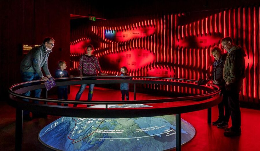 Volcano Exhibition and Cinema - Lava Centre Iceland - Fiery Heart of Iceland: magma up-flow, plate boundaries, and a mantle plume